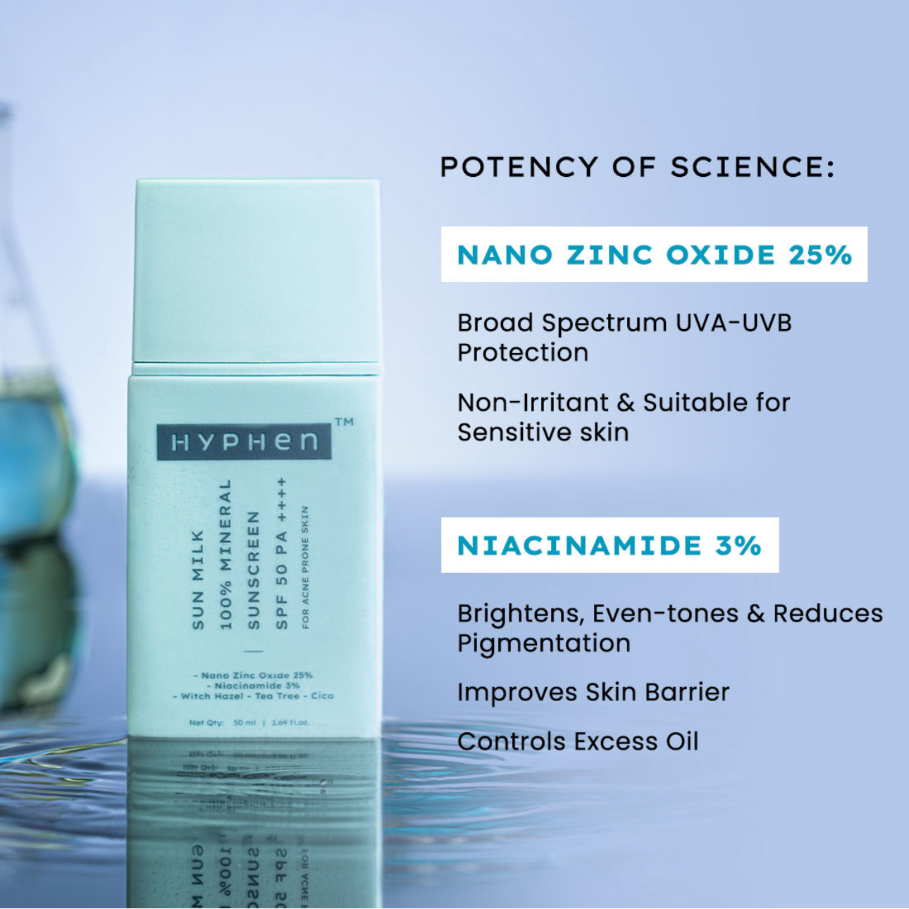 Sun milk 100% Mineral Sunscreen SPF 50 PA++++