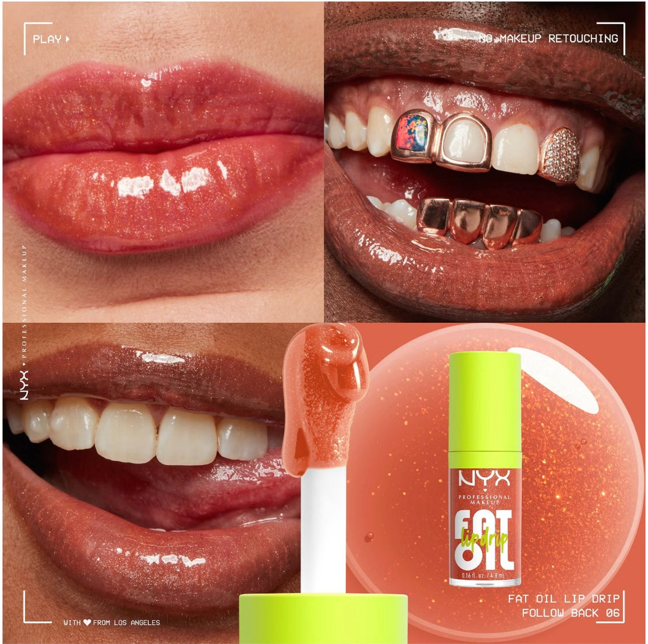 Follow Back Fat Oil Lip Drip, 4.8ml