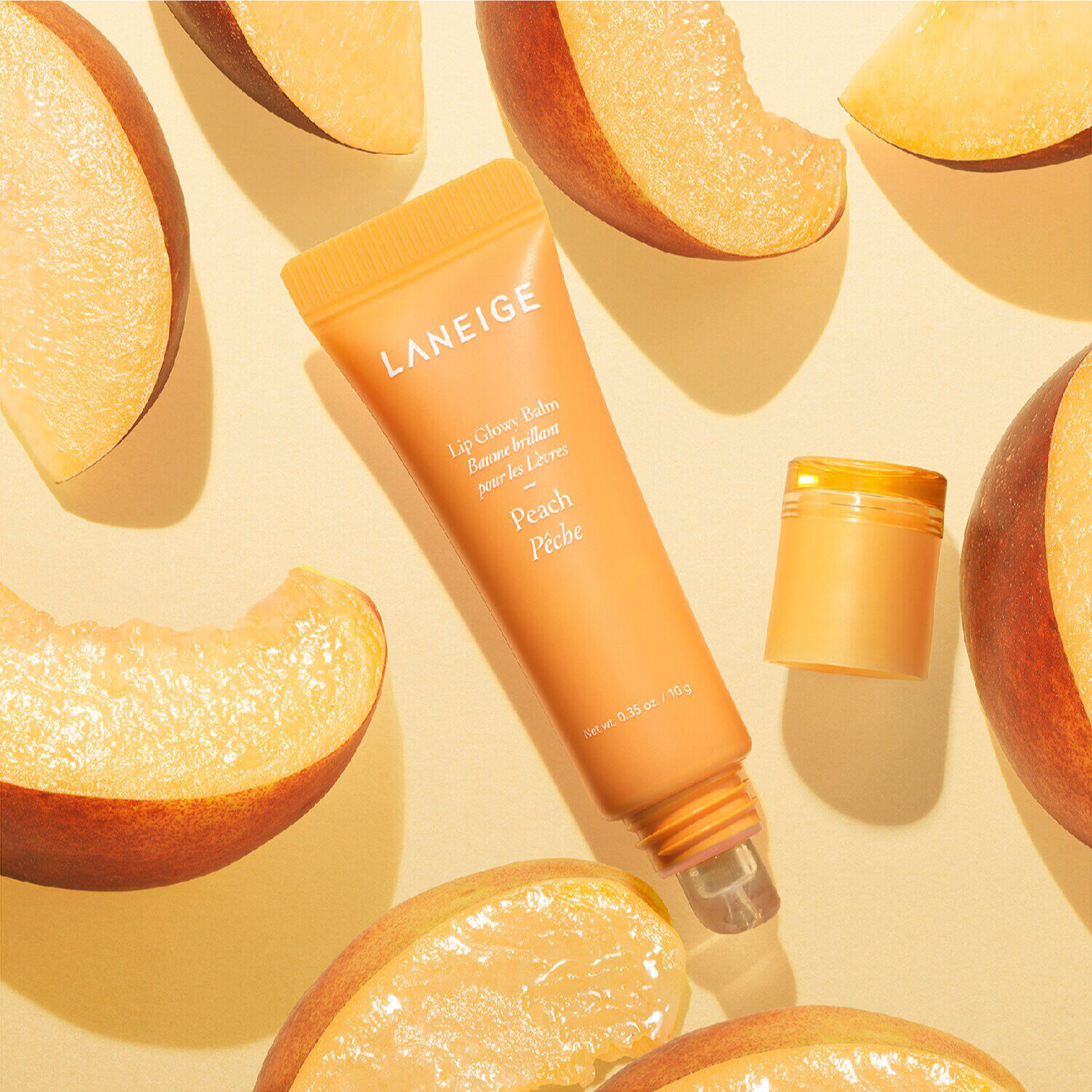 Peach Lip Glowy Balm, 10g