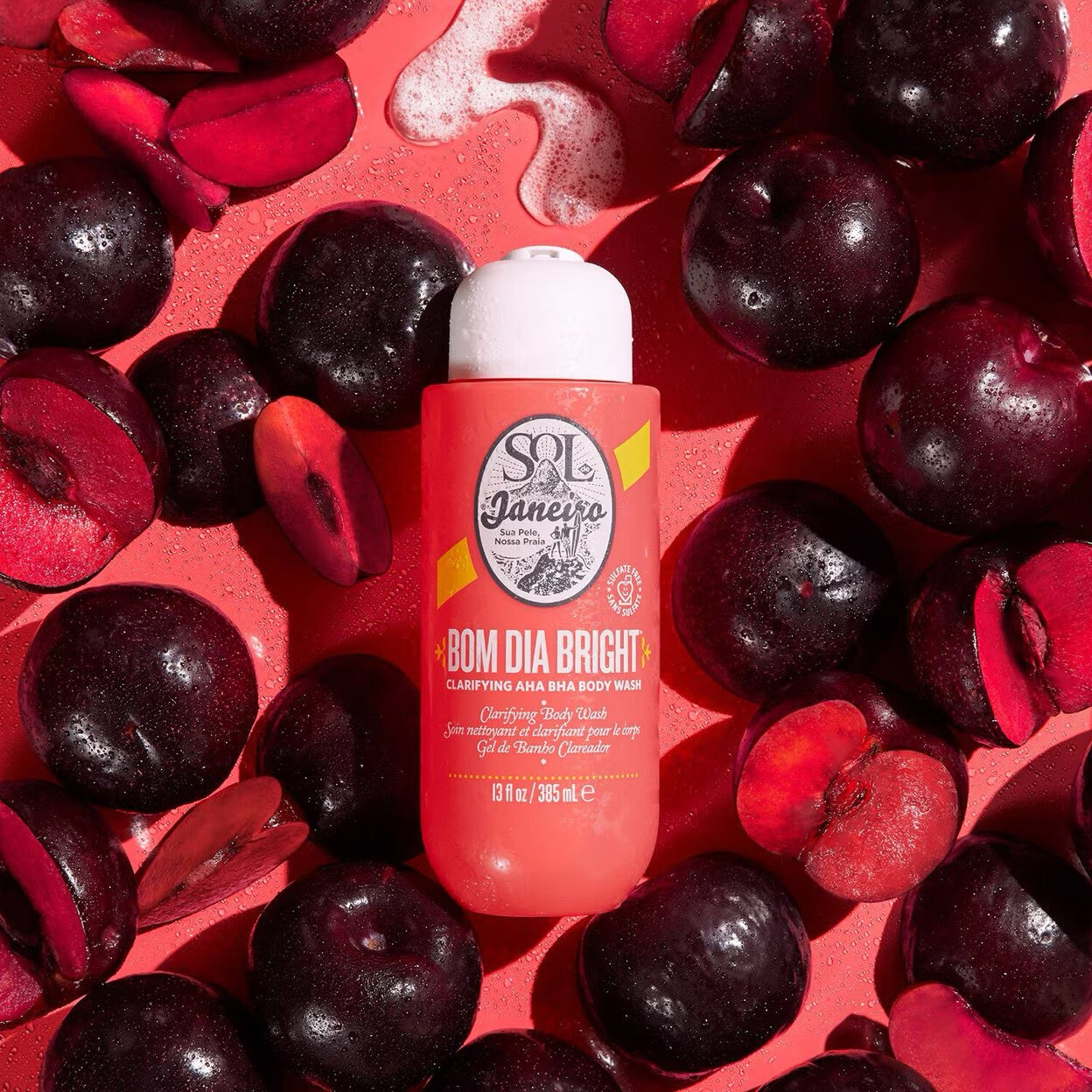 Bom Dia Bright Clarifying AHA BHA Body Wash, 385ml