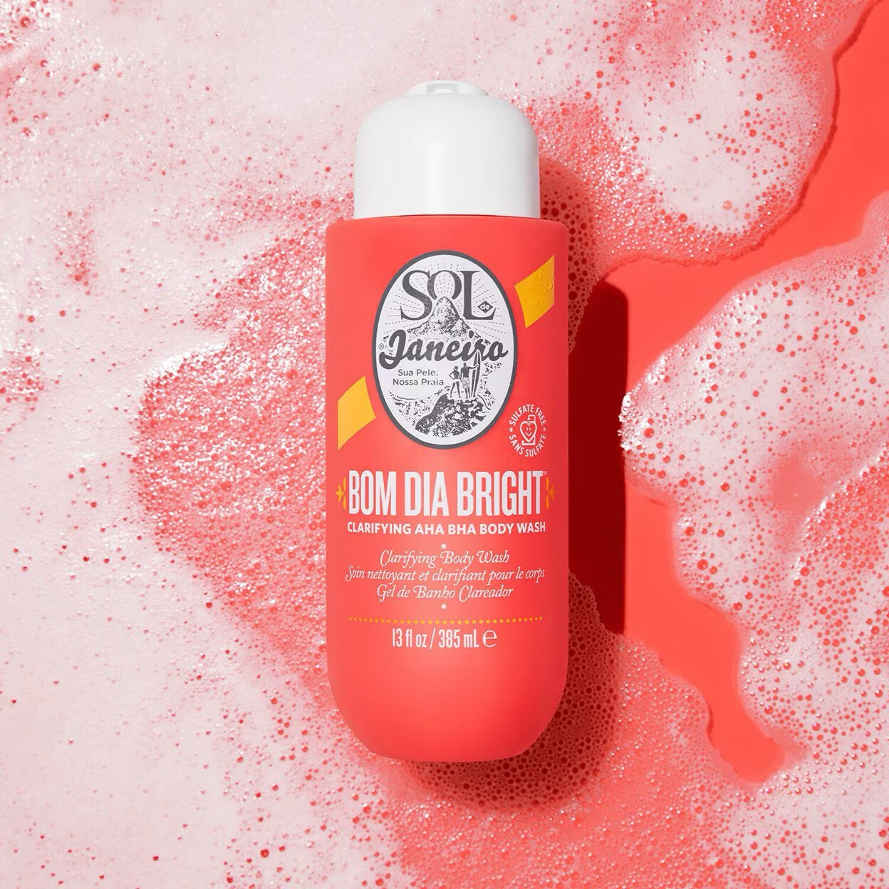 Bom Dia Bright Clarifying AHA BHA Body Wash, 385ml