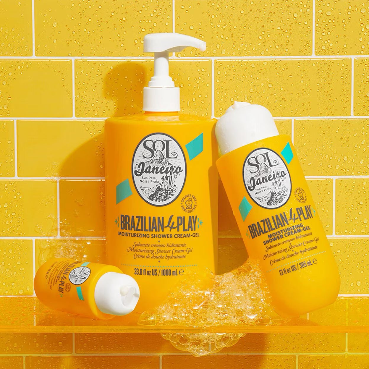 Brazilian 4Play Shower Cream Gel, 385ml
