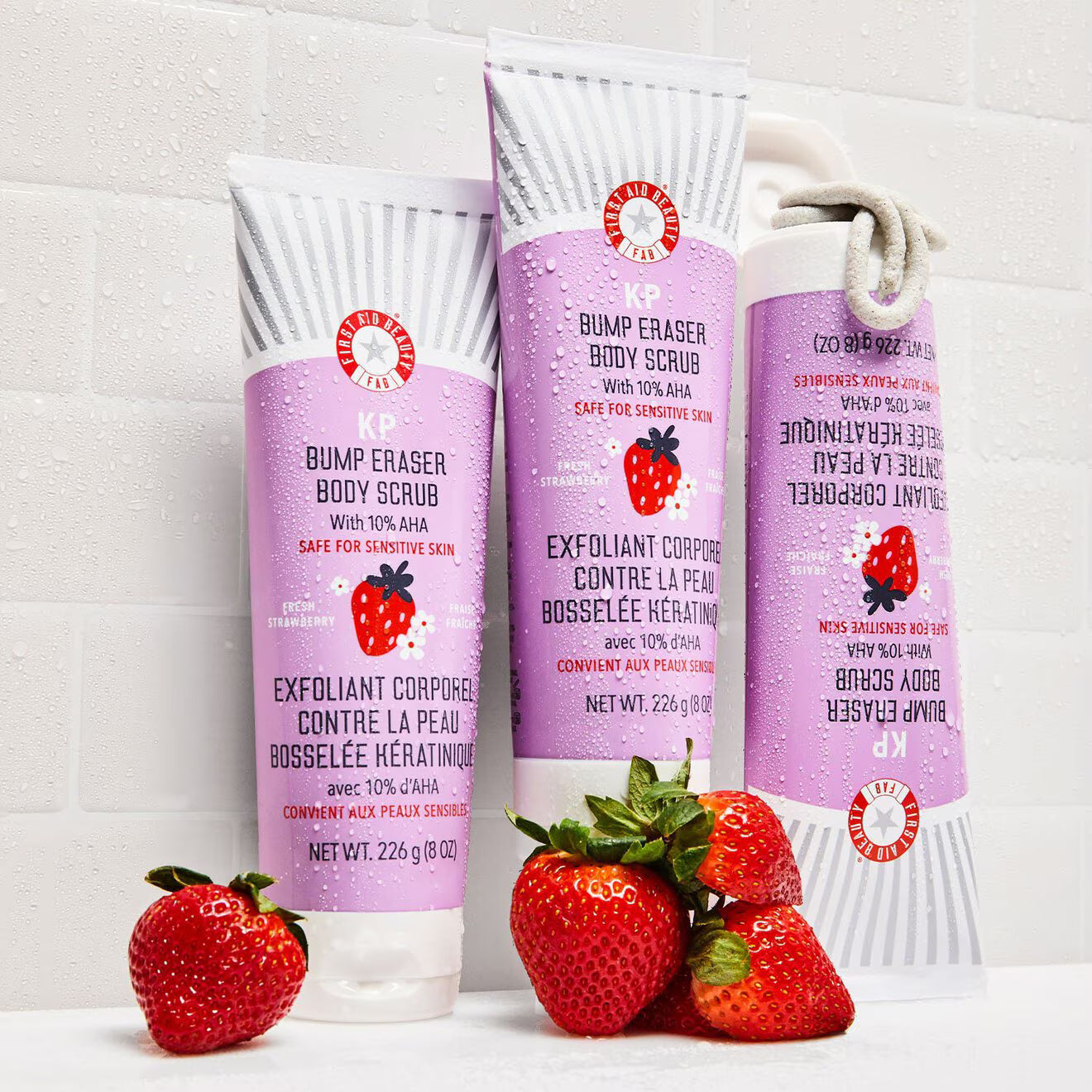 KP Bump Eraser Body Scrub with 10% AHA Fresh Strawberry