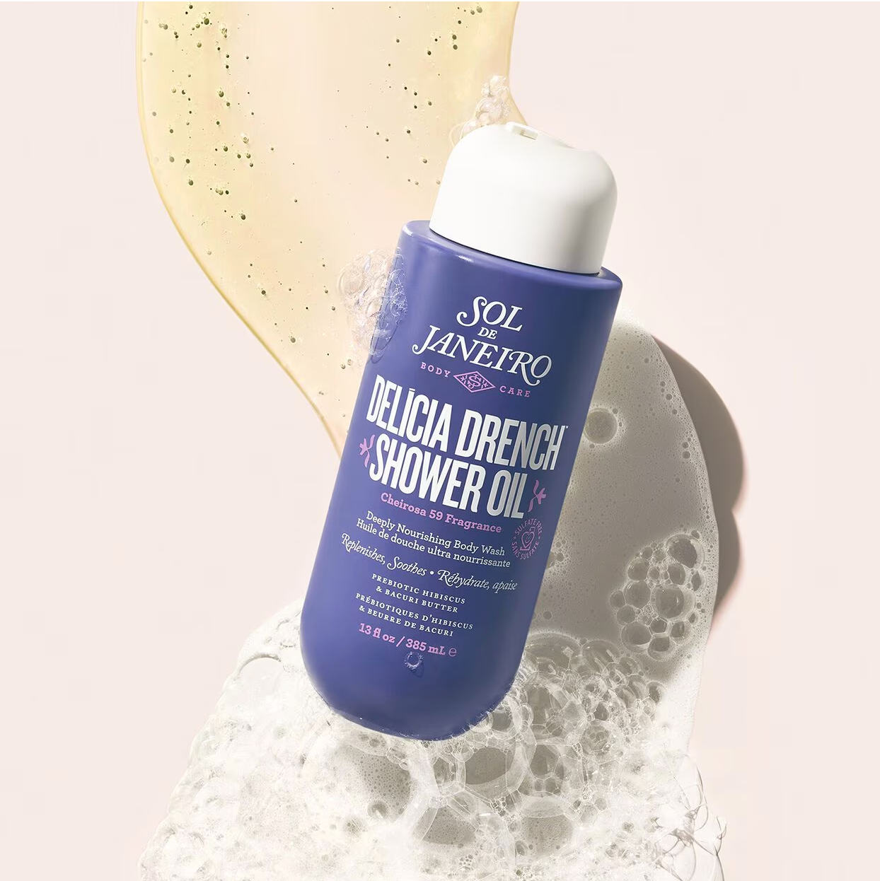 Delícia Drench Shower Oil, 385ml