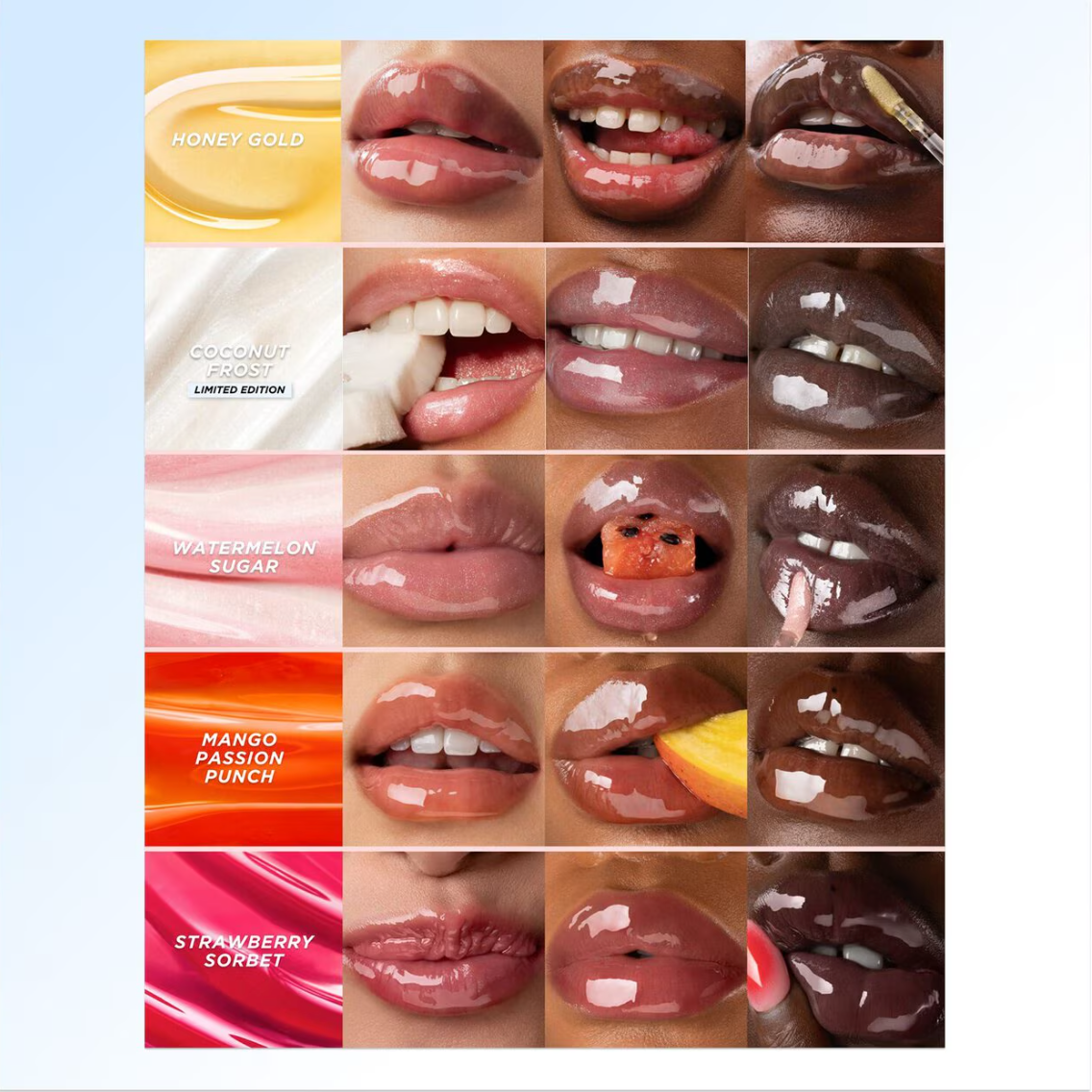 Coconut Frost Honey Infused Lip Oil, 8ml