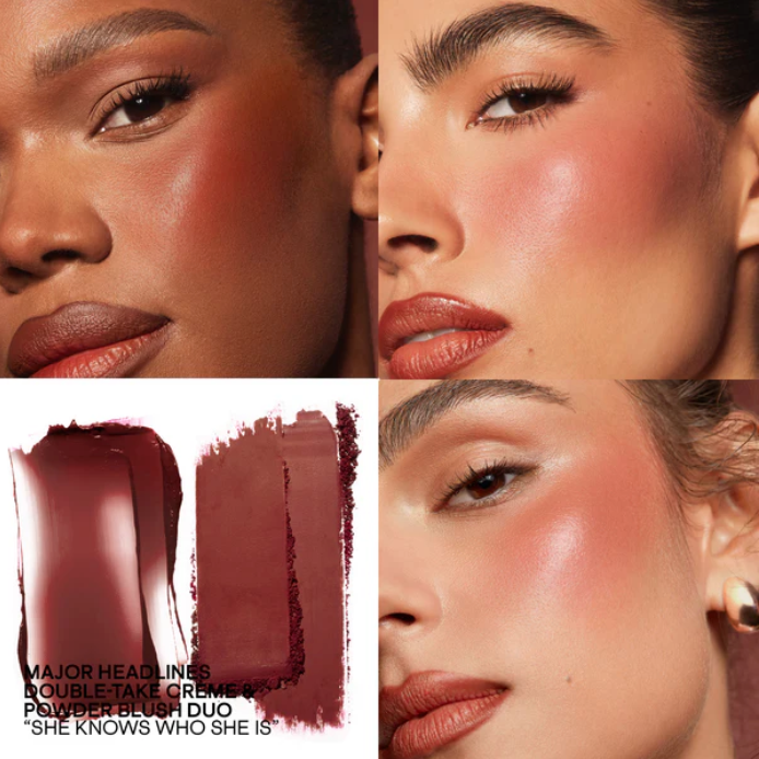 Double-Take Crème & Powder Blush Duo - She Knows Who She Is