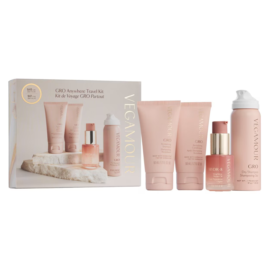 GRO Anywhere Travel Kit for Thinning Hair