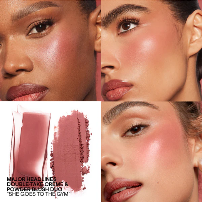 Double-Take Crème & Powder Blush Duo - She Goes To The Gym
