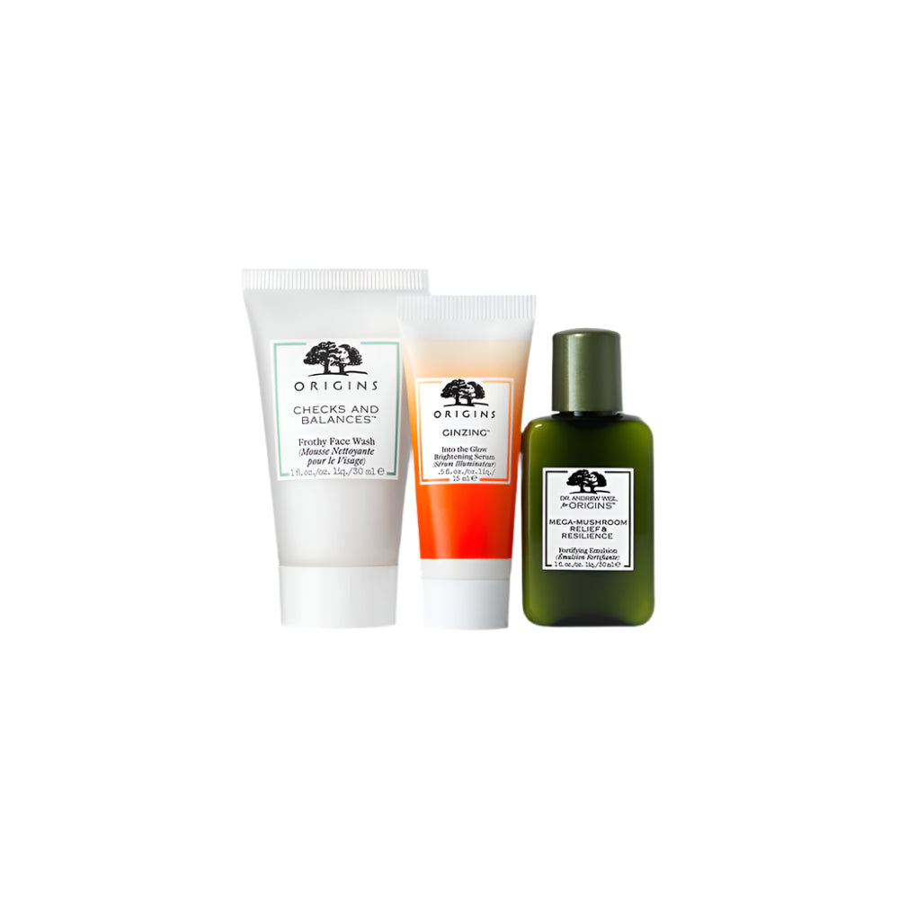 Mini Cleanser, Serum & Moisturizer Trio