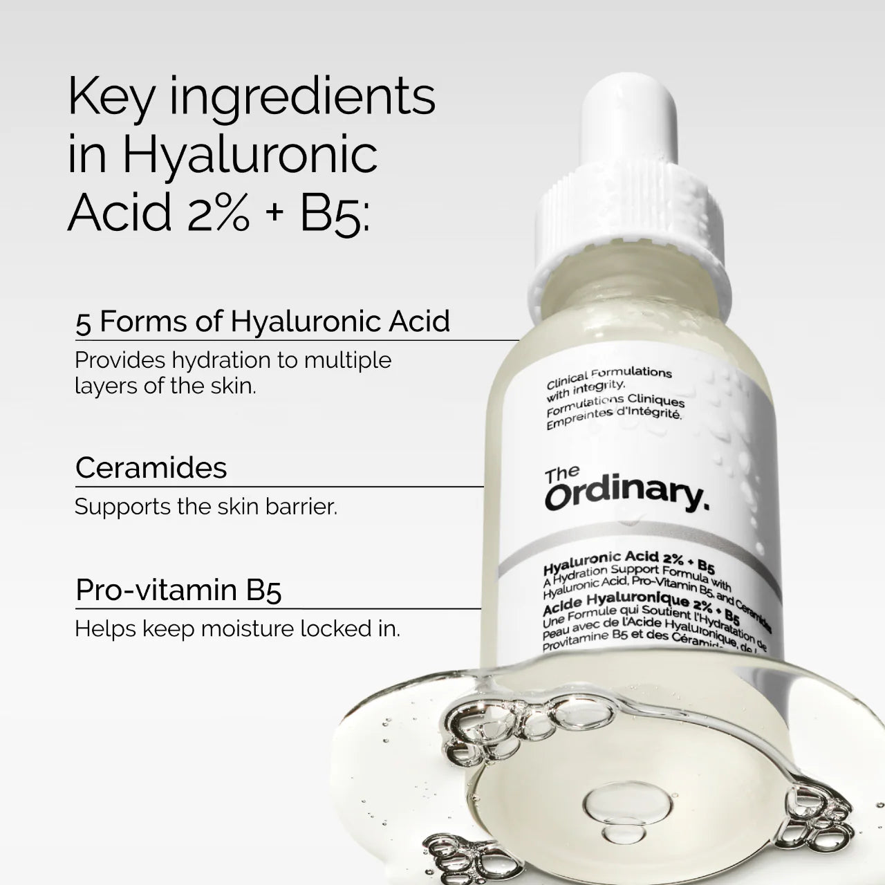 Hyaluronic Acid 2% + B5 Hydrating Serum, 30ml