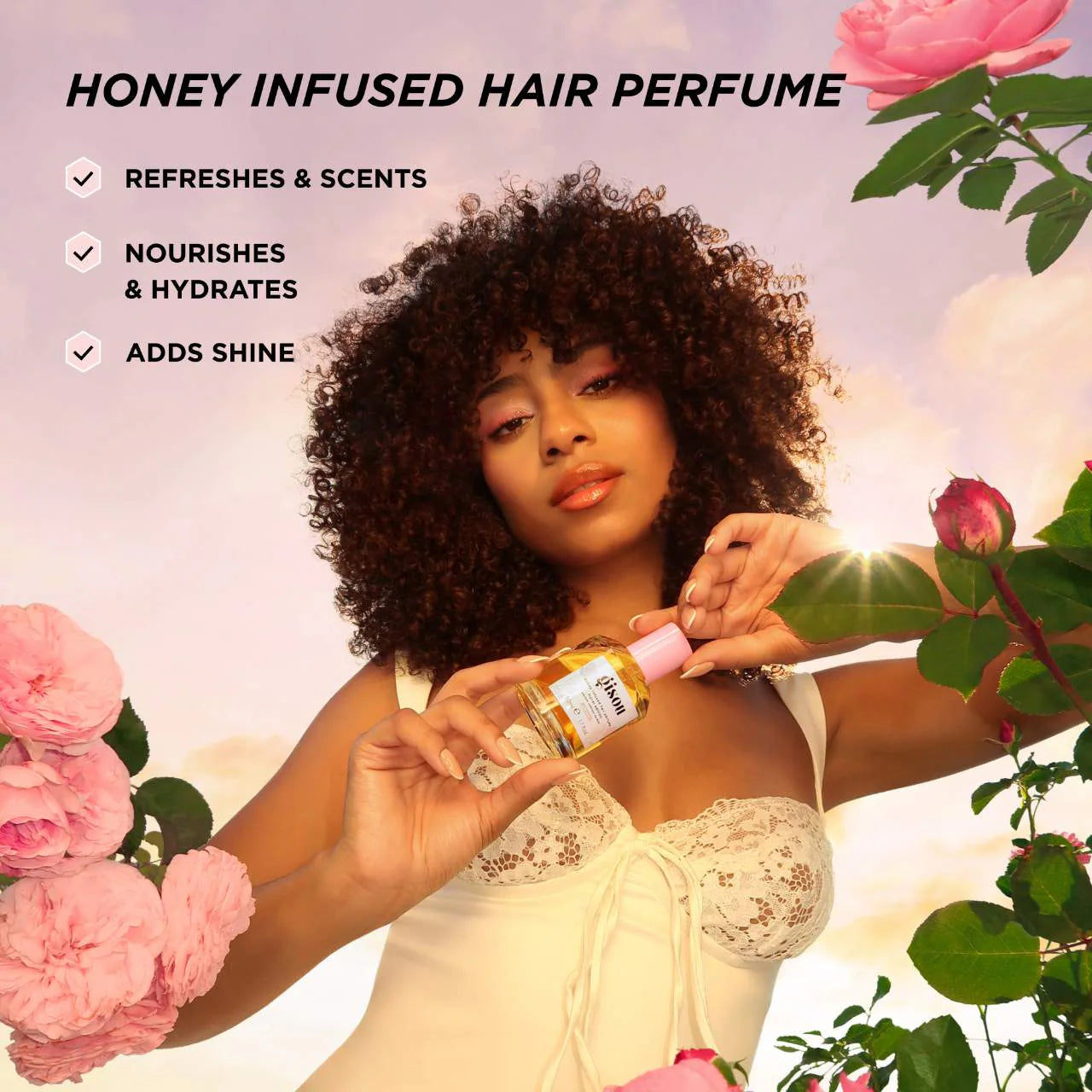 Wild Rose Honey Infused Hair Perfume, 50ml