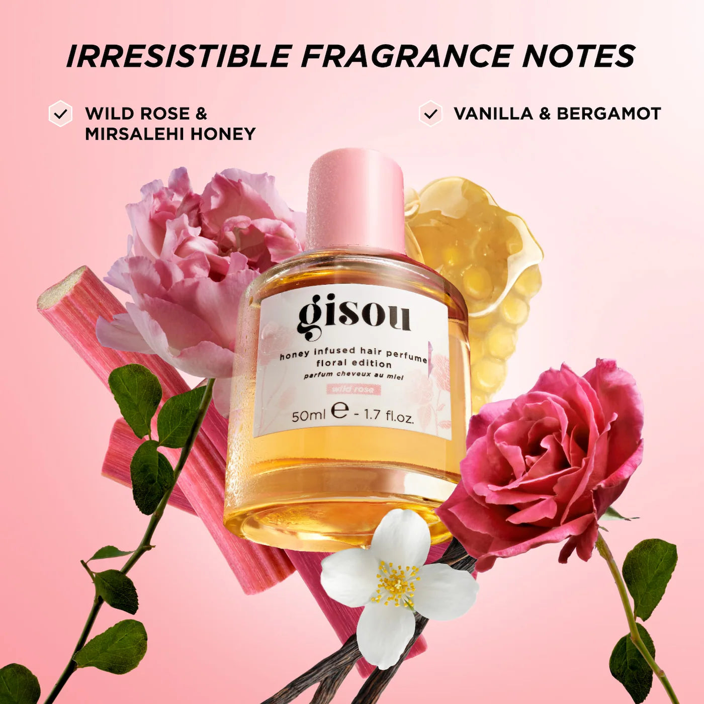 Wild Rose Honey Infused Hair Perfume, 50ml