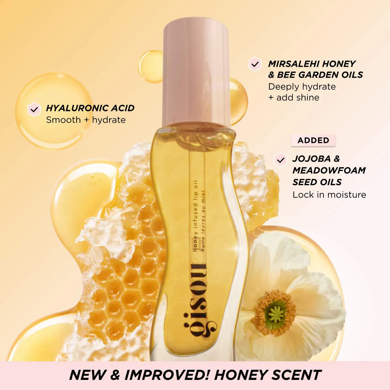 Honey Gold Infused Lip Oil, 8ml