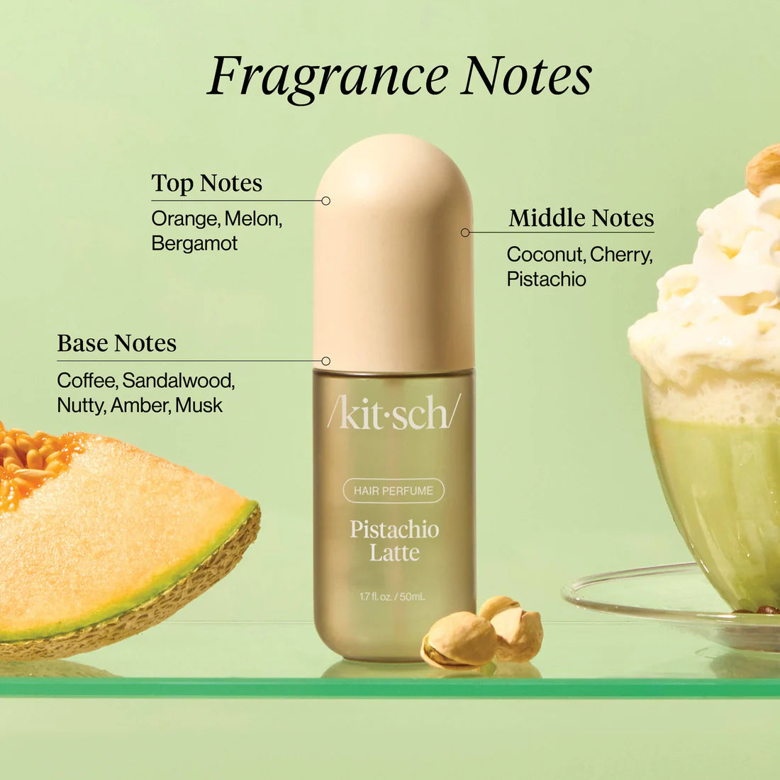 Kitsch Pistachio Latte Hair Perfume, 50ml