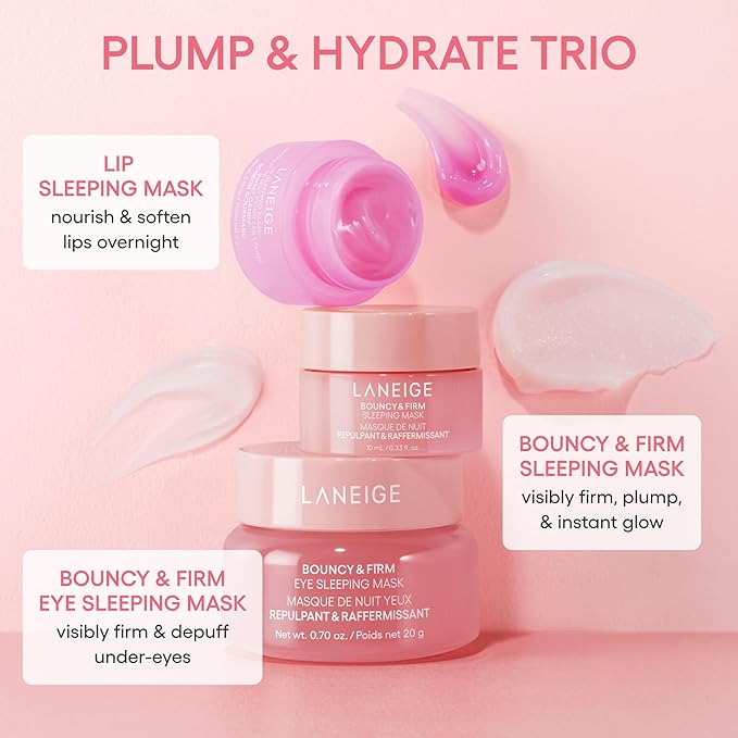 Plump & Hydrate Trio: Bouncy & Firm Travel Set