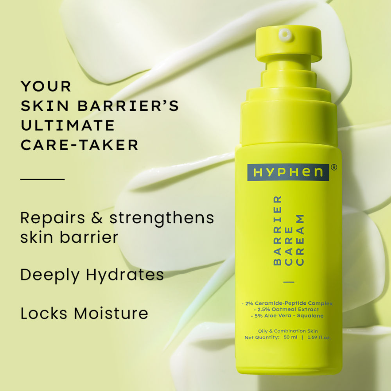 Barrier Repair Moisturizer with 2% Ceramide-Peptide Complex, 50ml