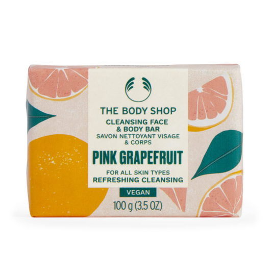 Pink Grapefruit Cleansing Face & Body Bar, 100g