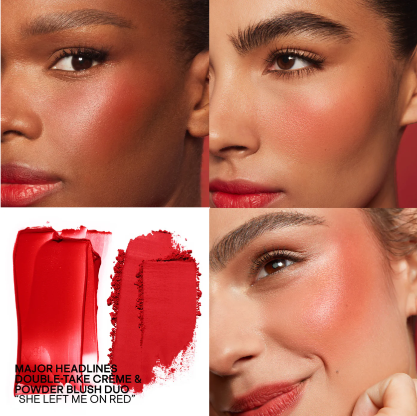 Double-Take Crème & Powder Blush Duo -  She Left Me On Red