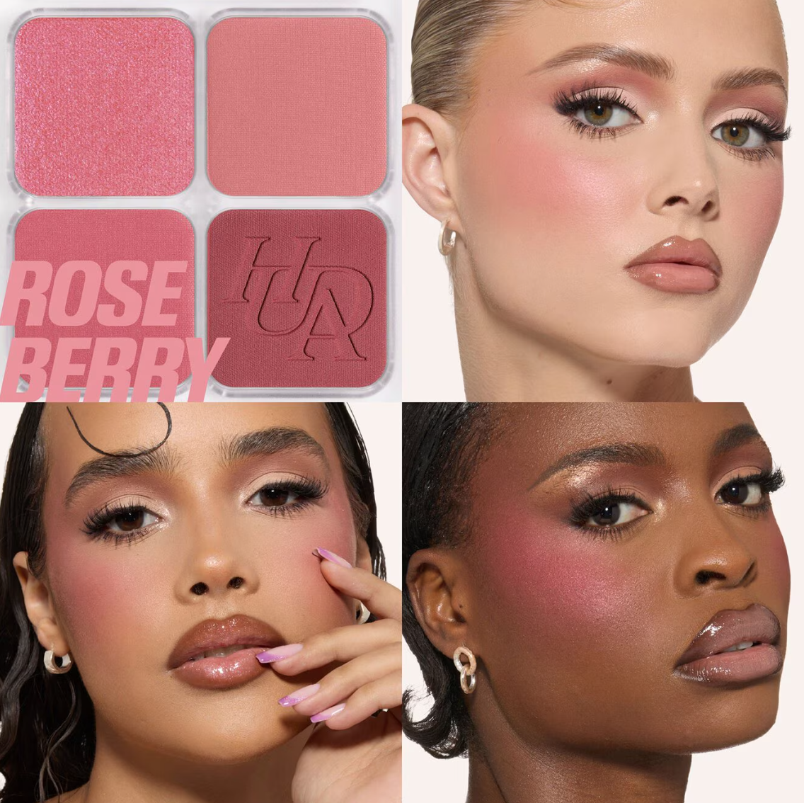 Blush Filter Blurring Blushlighters Palette - Rose Berry