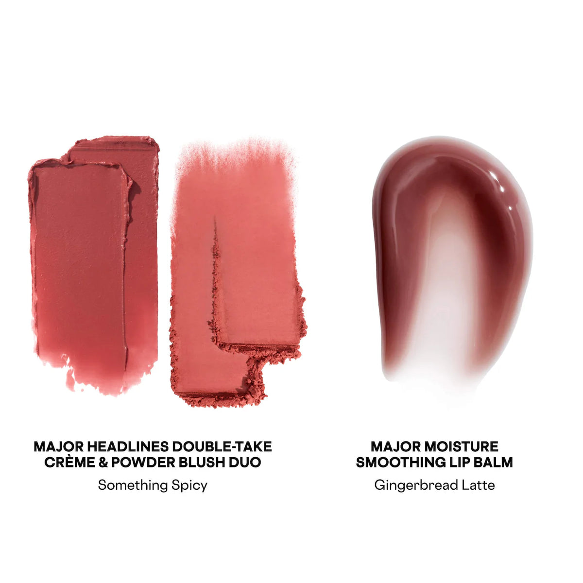 Major Headlines Double-Take Crème & Powder Blush Duo & Lip Balm Makeup Gift Set