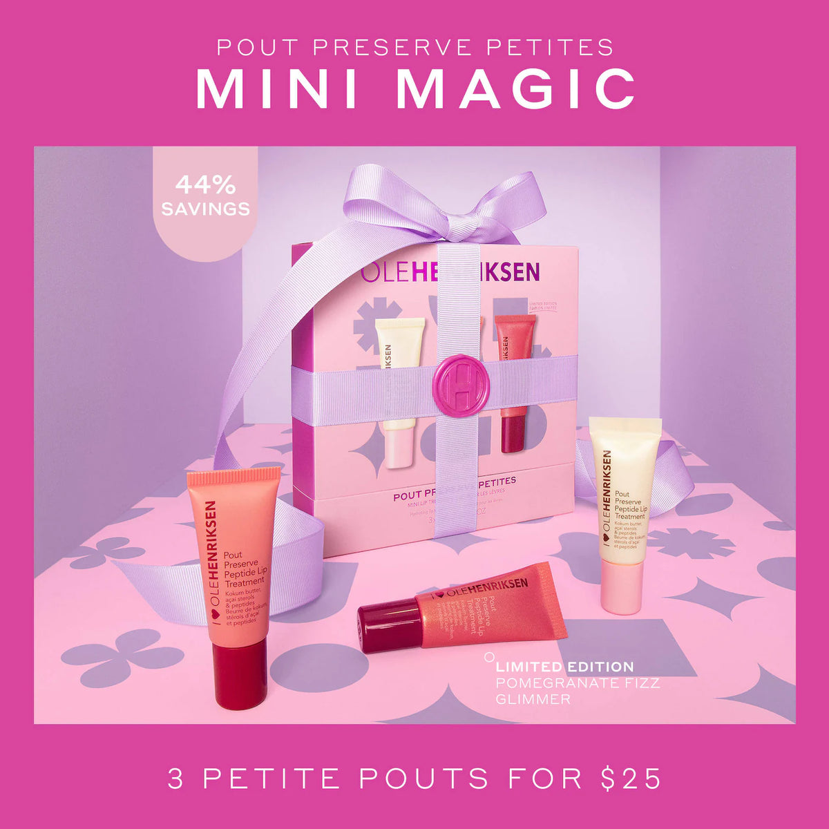 Pout Preserve Mini Hydrating Peptide Lip Trio Set